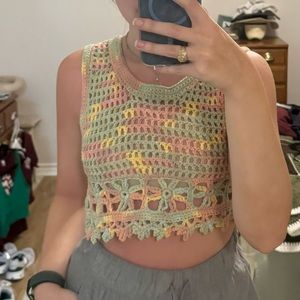 Crochet Mesh Top